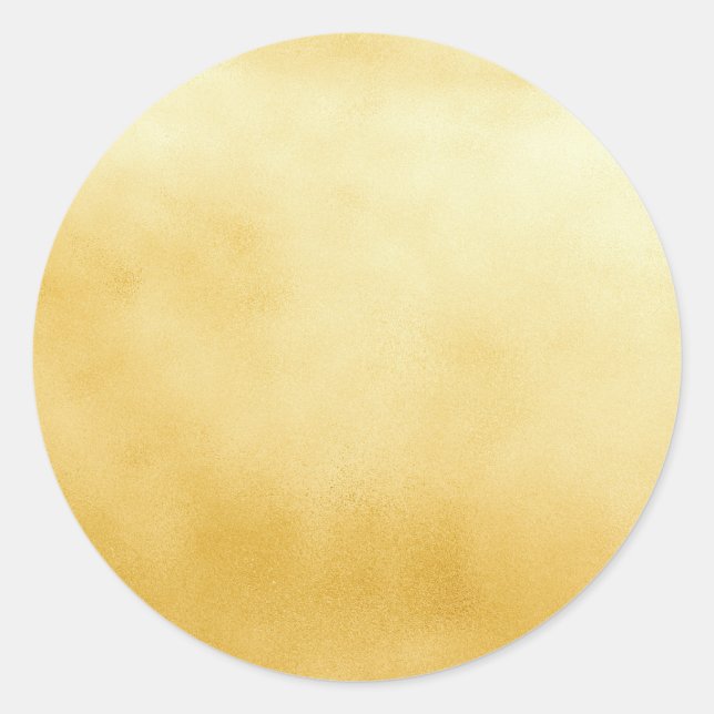 Stickers Glam Faux Gold métal rond (Devant)