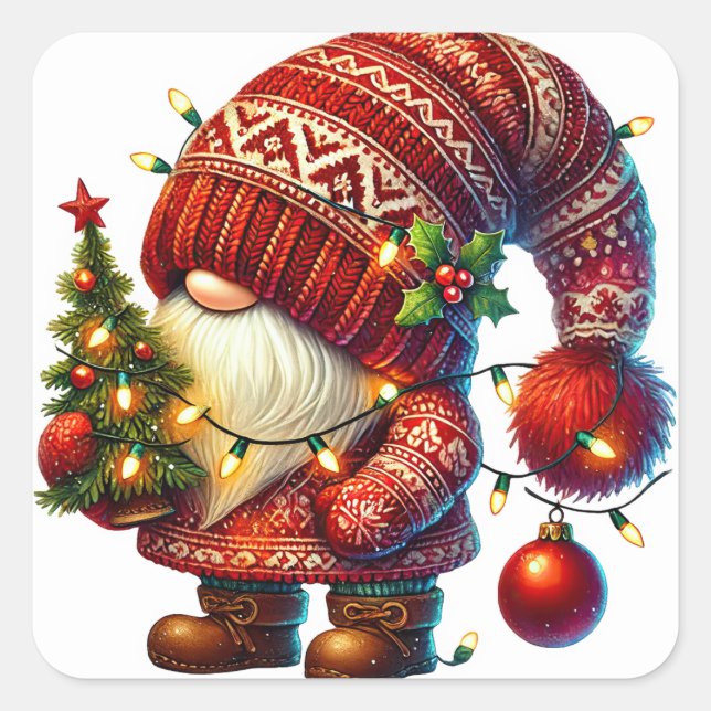 Stickers Gnome de Noël (Devant)