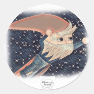 Stickers Gnome Volant