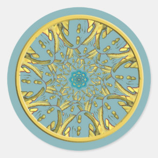 Stickers Gold et Blue Lotus Mandala