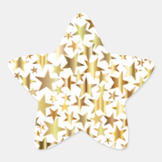 Stickers Gold Faux Foil Star