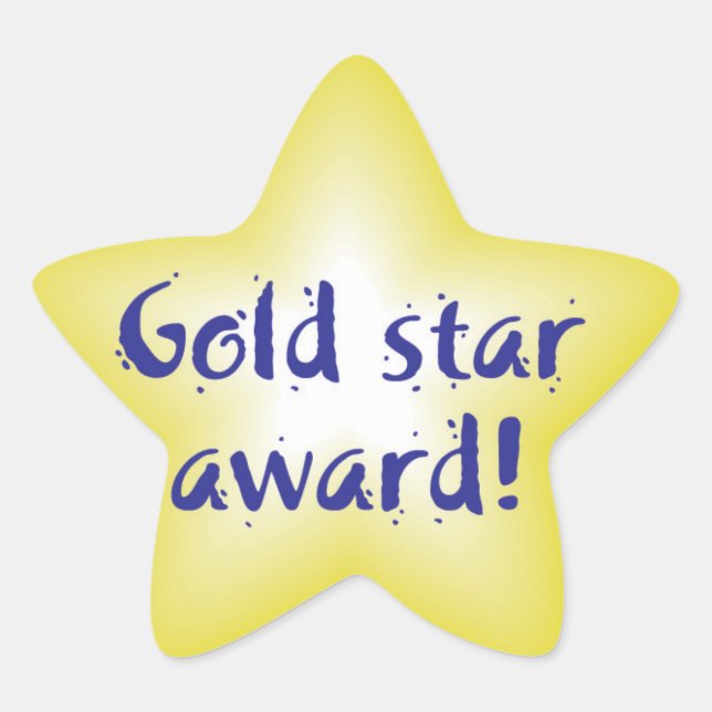 stickers Gold star award (Devant)