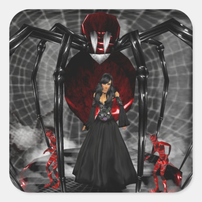 Stickers Goth Black Spider (Devant)