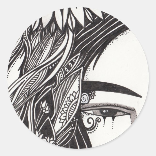 Stickers Goth Girl (Devant)