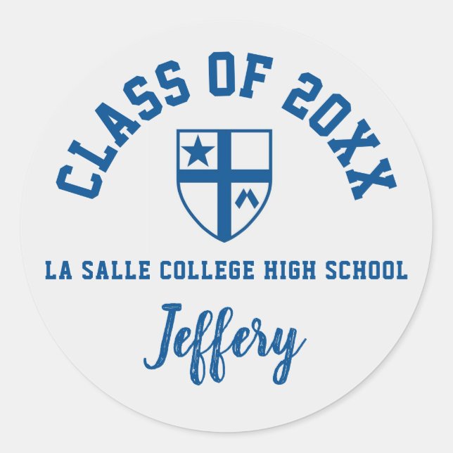 Stickers Graduation Collège La Salle Lycée (Devant)