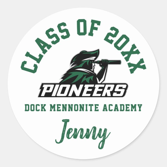 Stickers Graduation Dock Mennonite Academy, Custom (Devant)
