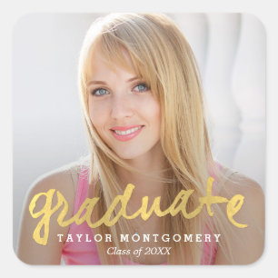 Stickers Graduation Fièrement Brossé