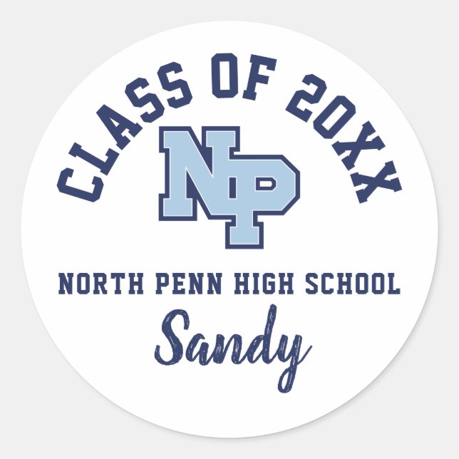 Stickers Graduation North Penn High School, Custom (Devant)