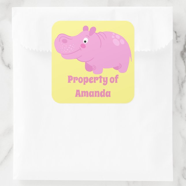 Stickers grand Étiquette pour fille (Sac)