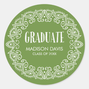Stickers Green Gypsy Graduation