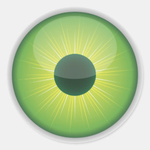 Stickers Green Halloween Eyeball