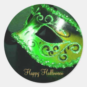 Stickers Green Masquerade Halloween Party