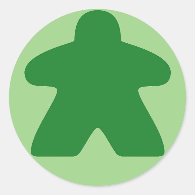 Stickers Green Meeple (Devant)