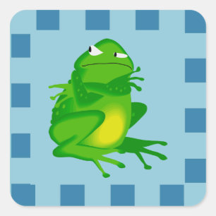 Stickers Grenouille en colère