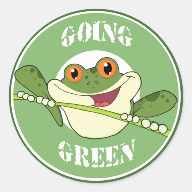 Stickers Grenouille verte (Devant)