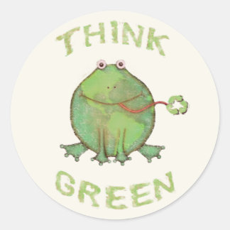 Stickers Grenouille verte vintage / Rétro