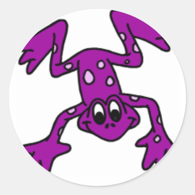 Stickers Grenouille violette (Devant)