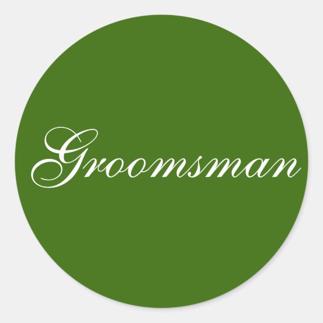 stickers "Groomsman" (Devant)