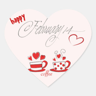 Stickers Grown Valentine pour les amateurs de café
