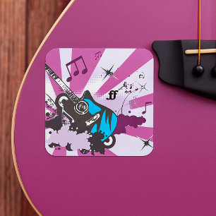 Stickers Guitare Bleue
