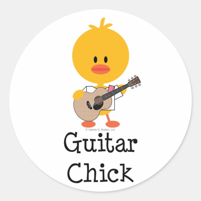 Stickers Guitare Chick (Devant)