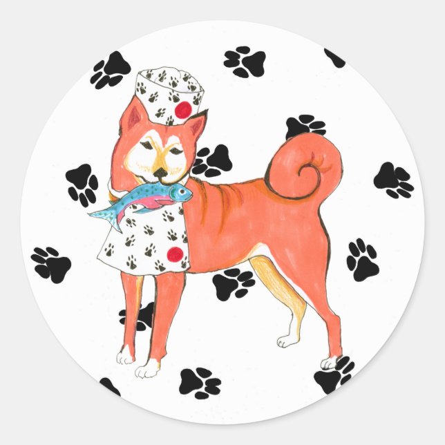 Stickers Gullivers Angels Shiba Inu (Devant)