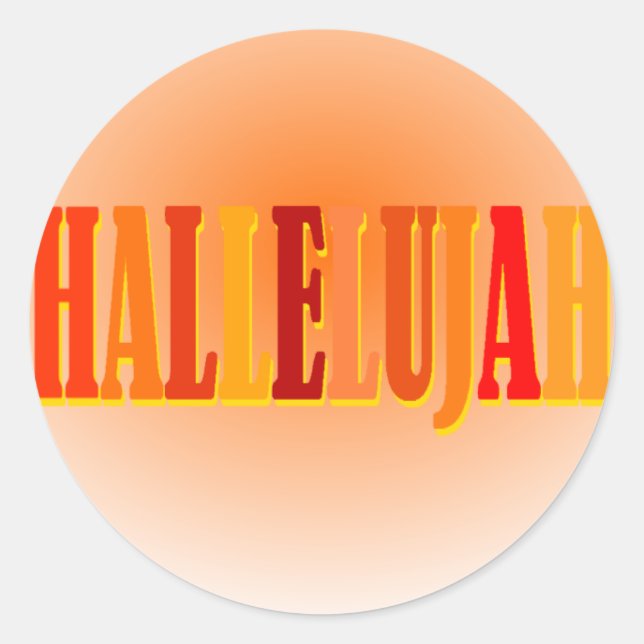 Stickers Hallelujah (Devant)