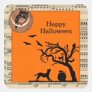 Stickers Halloween à thème vintage