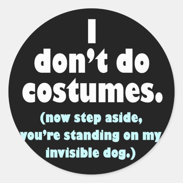 Stickers Halloween anti-costume (Devant)