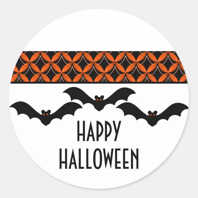 Stickers Halloween Bats Glam Uptown (Devant)
