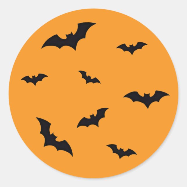 Stickers Halloween Bats Volants Classiques (Devant)