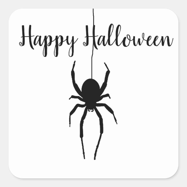 Stickers Halloween Black Spider (Devant)
