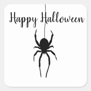 Stickers Halloween Black Spider
