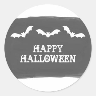 Stickers Halloween chauves-chauves-souris blanches