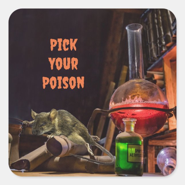 Stickers Halloween, Choisis Ton Poison (Devant)