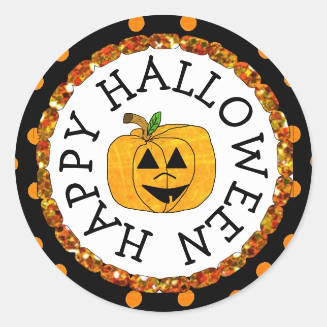 Stickers Halloween citrouilles (Devant)