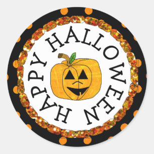 Stickers Halloween citrouilles
