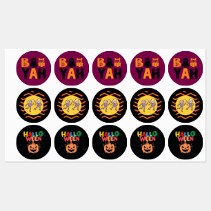 Stickers Halloween Collection colorée tendance