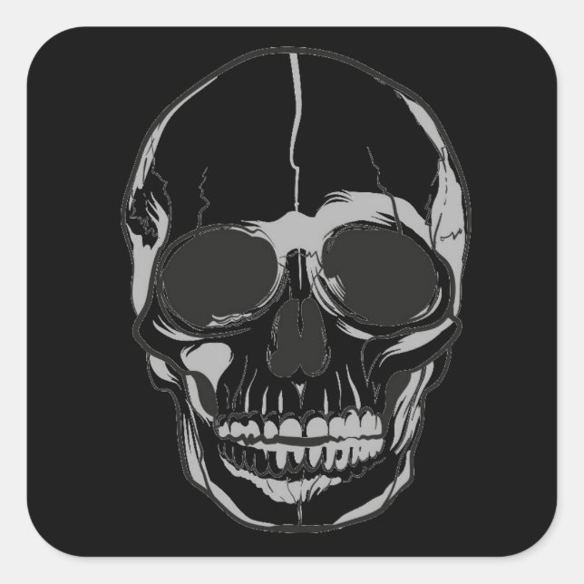 Stickers Halloween-Crâne (Devant)