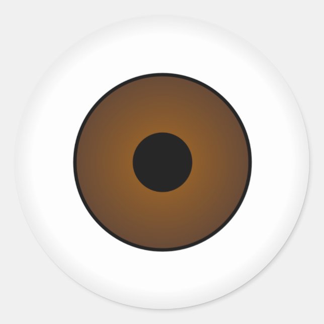 Stickers Halloween Crazy Eyeballs Brown (Devant)