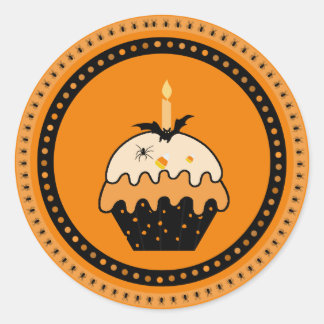 Stickers Halloween Cupcake