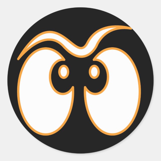 Stickers Halloween des yeux fantômes (Devant)