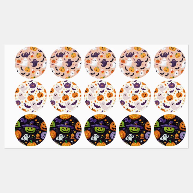 Stickers Halloween Éffrayants - Add-Ons amusants e (Feuille)