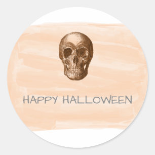 Stickers Halloween en aquarelle orange