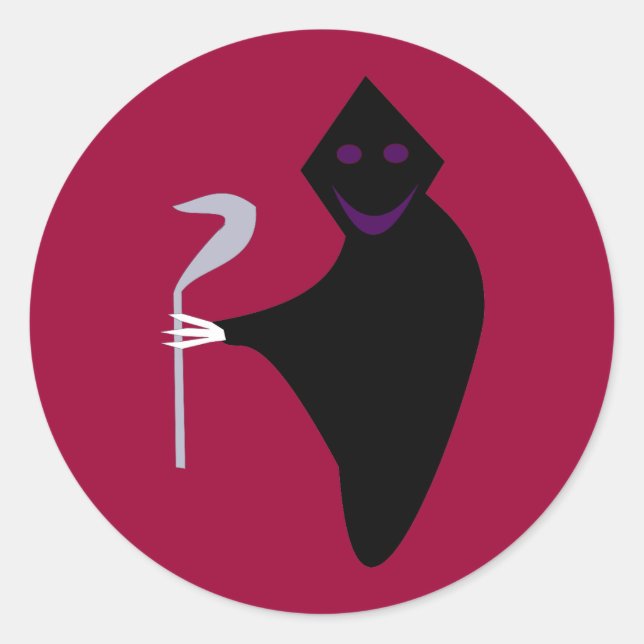 Stickers Halloween faucheuse (Devant)