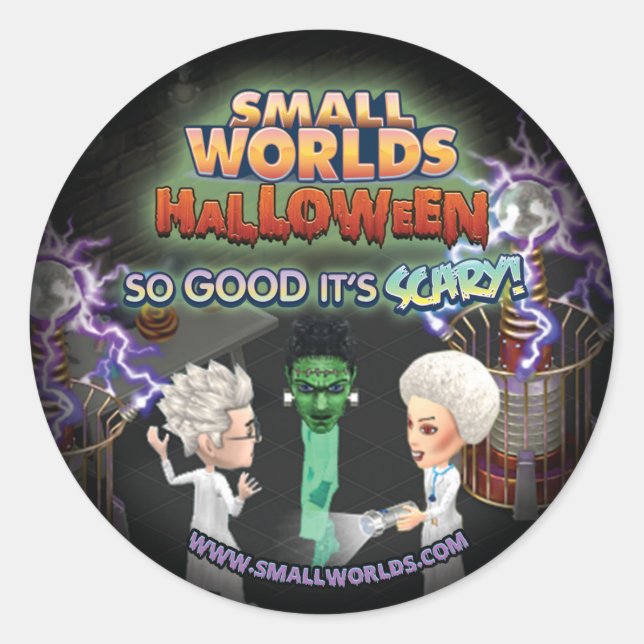 Stickers Halloween Frankenstein Small Worlds (Devant)