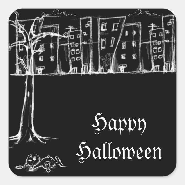 Stickers Halloween Grunge Graffiti (Devant)