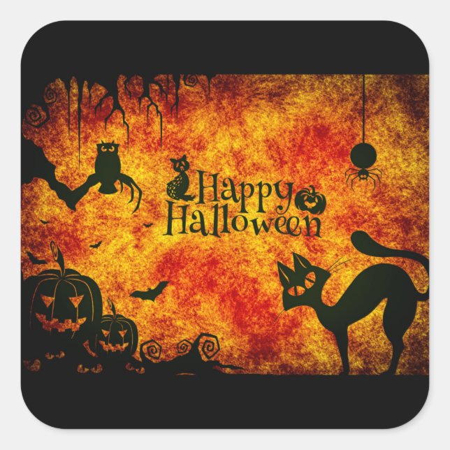 Stickers Halloween heureux (Devant)