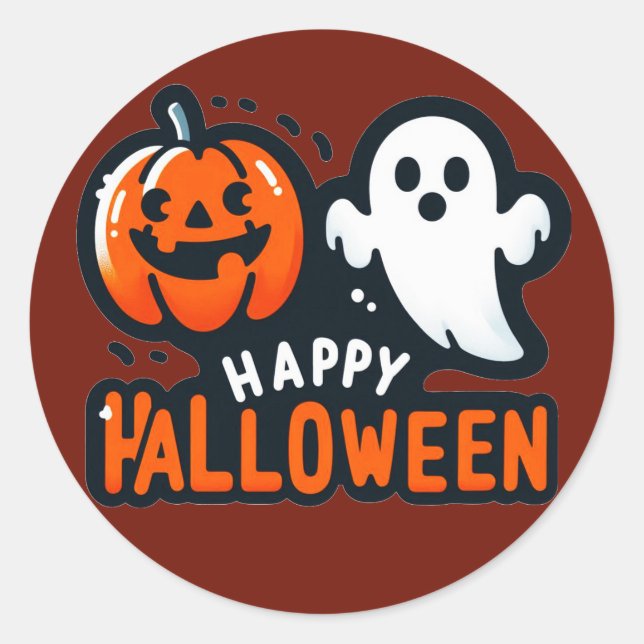 Stickers Halloween heureux (Devant)