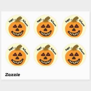 Stickers Halloween Jack-O-Lantern souriant